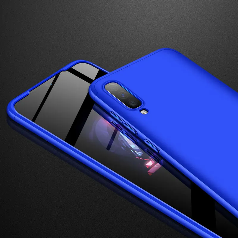 Синий Чери 360 полная крышка для телефона для samsung A50 Galaxy A9 Pro A8s A20 A30 A10 A40 A60 A70 M30 A40S чехол Coque защита Fundas - Цвет: Синий