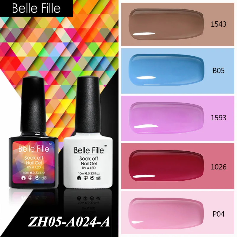 Belle Fille 10 мл телесный коричневый красный оранжевый белый цвет бежевый лак