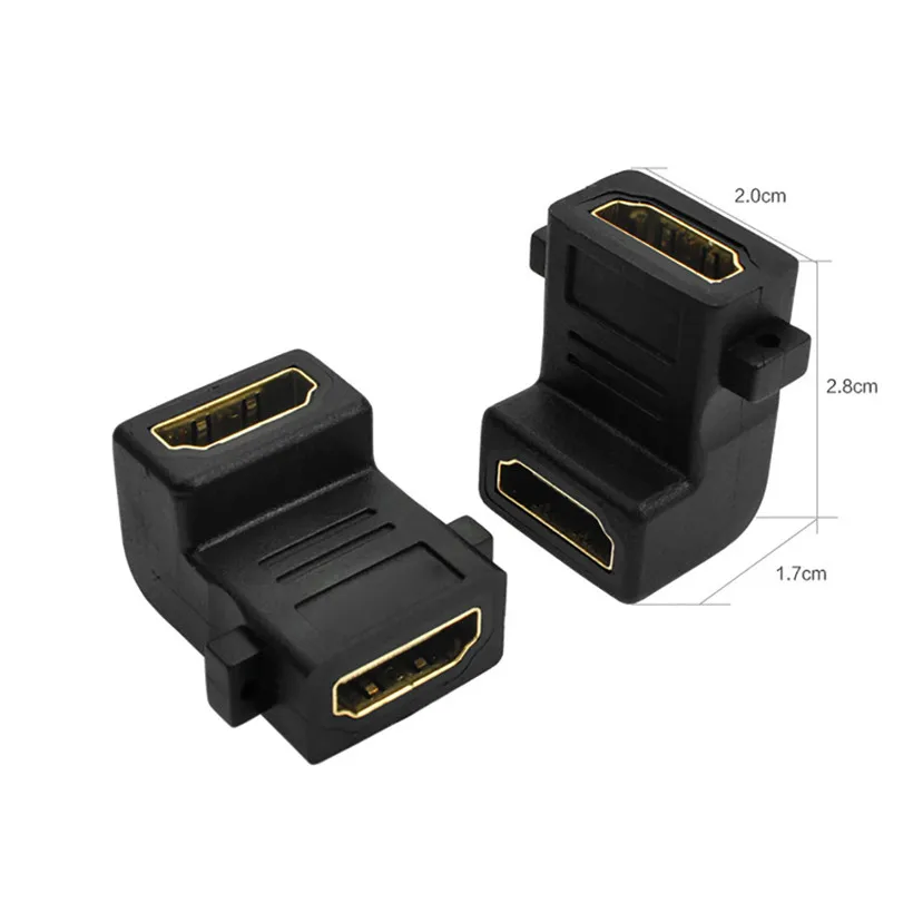 Advanced2017 новый компьютерный адаптер Micro HDMI Женский к угол 90 градусов настенная