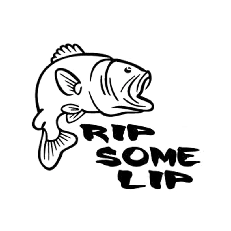 

Rip Some Lip Fish Car Accessories Stickers Decor Decals Vinyl S4-0137