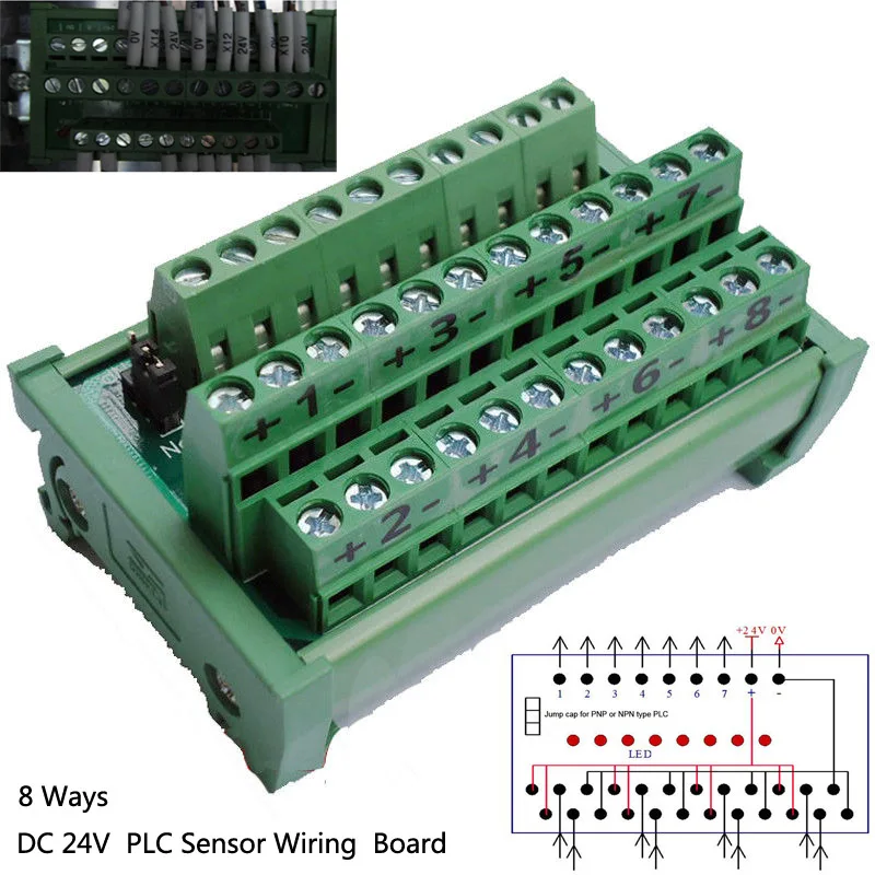 PLC Сенсор зажима распределительного шкафа клееный брус DIN Rail доступно 2-провода и кабели 3-жильный Сенсор