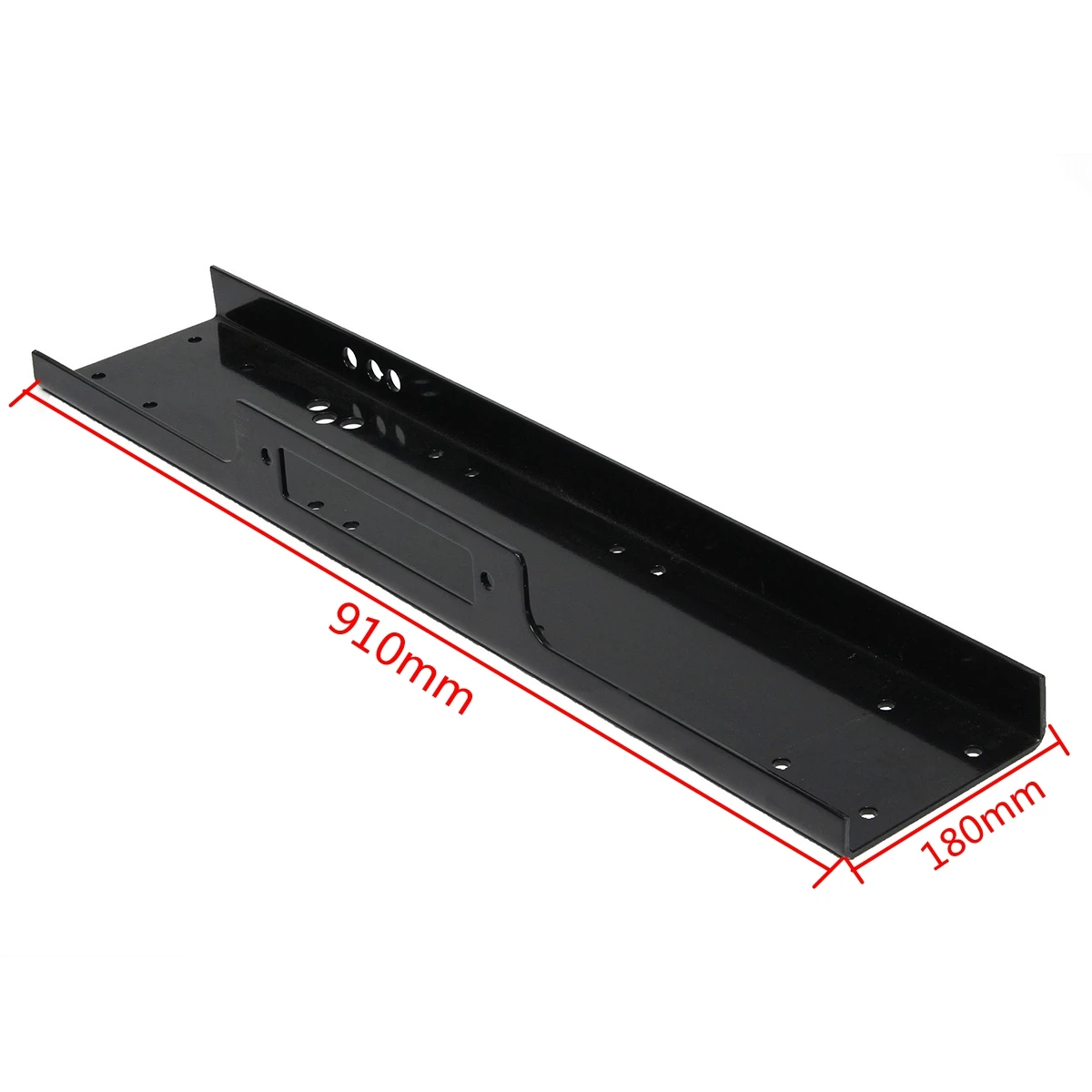 1 шт. 4WD Лебедка Монтажная пластина черный Универсальный кронштейн тяжелый 4x4