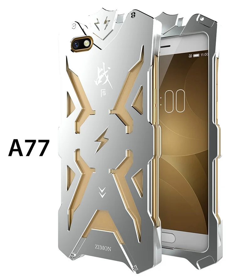 Новые дизайнерские металлические бронированные Чехлы Zimon для OPPO A77 R11 R11S