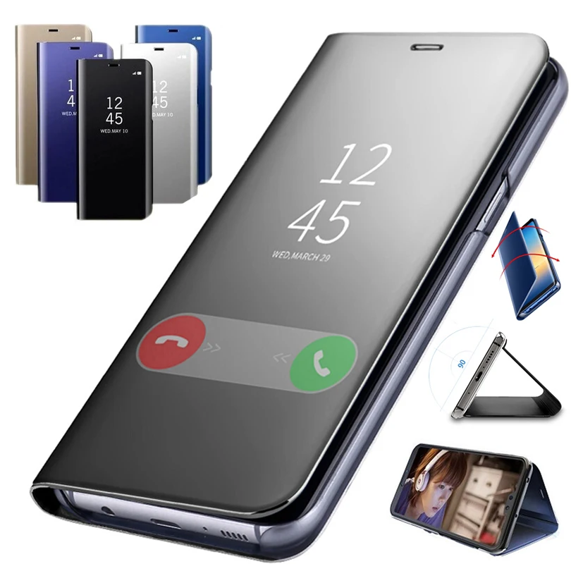 Чехол для Huawei Honor 7A 7C Pro чехол 7APro 7CPro умный зеркальный с подставкой книжка A7 C7