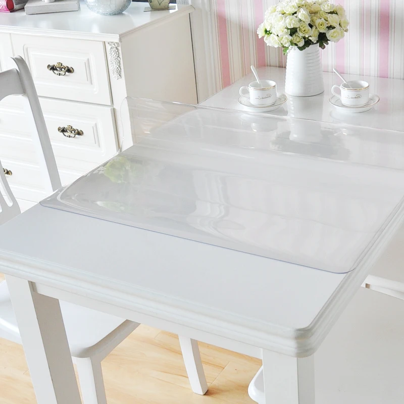 Прозрачный 1 мм пластиковый водонепроницаемый ПВХ скатерть нескользящий