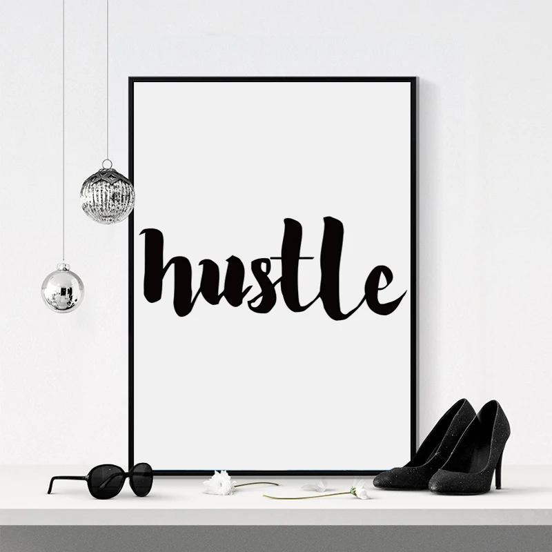 Элегантная поэтическая работа английское искусство черно белое слова А4 холст