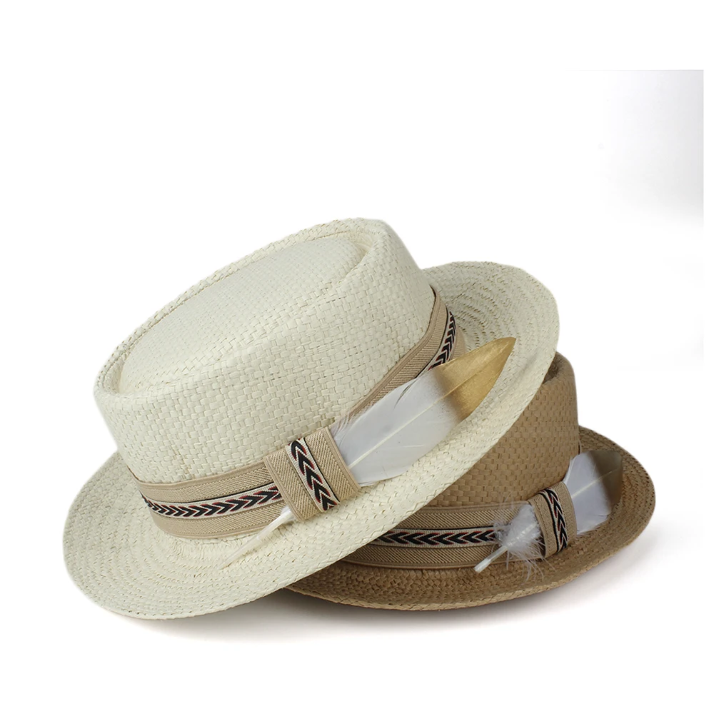 Соломенная шляпа от солнца в форме пирога из свинины для мужчин и женщин Женская