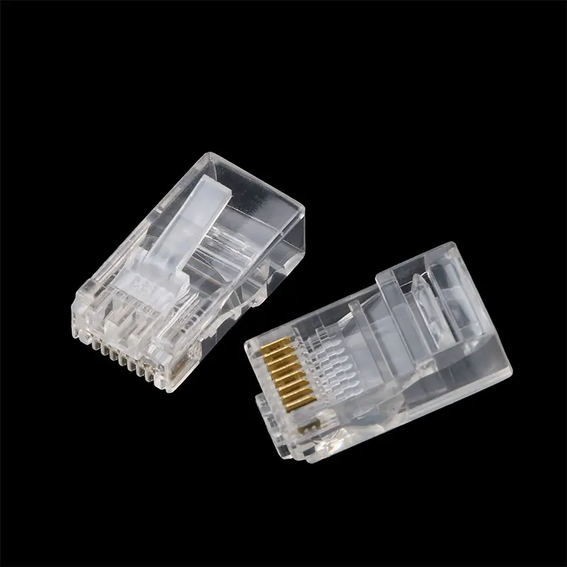 Kebidu 30 шт. высококачественные головки RJ45 RJ 45 CAT5 CAT6 модульный разъем Ethernet твердый