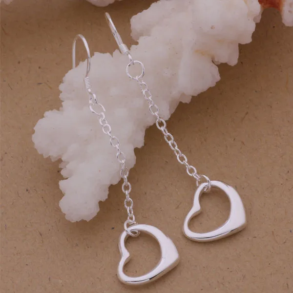 Модные ювелирные изделия милые длинные серьги подвеска в виде звезды/сердца для