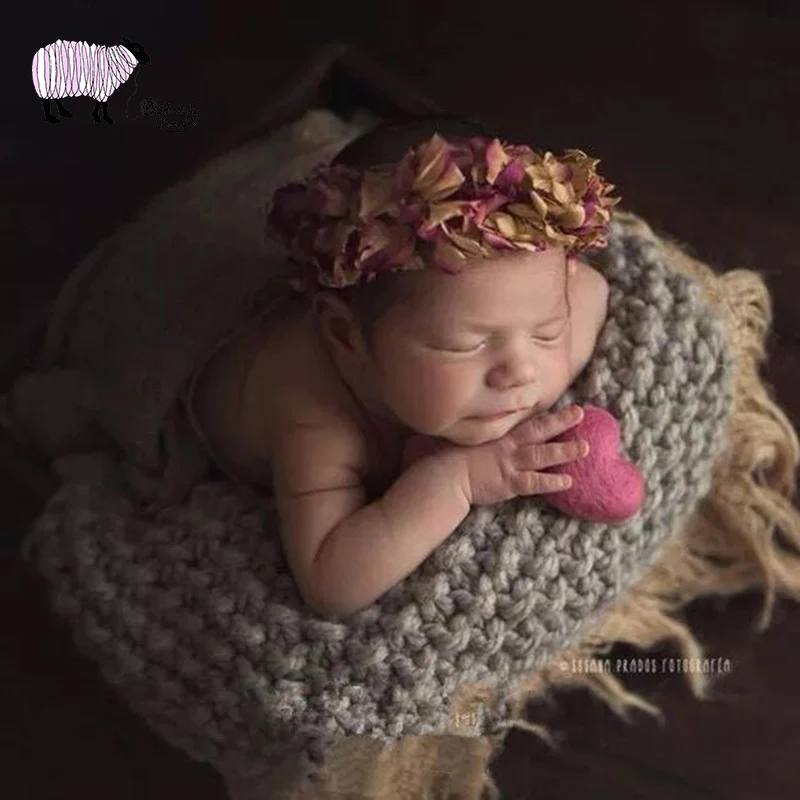 Фетровый фон ручной работы для фотосъемки новорожденных детей | Детская одежда и