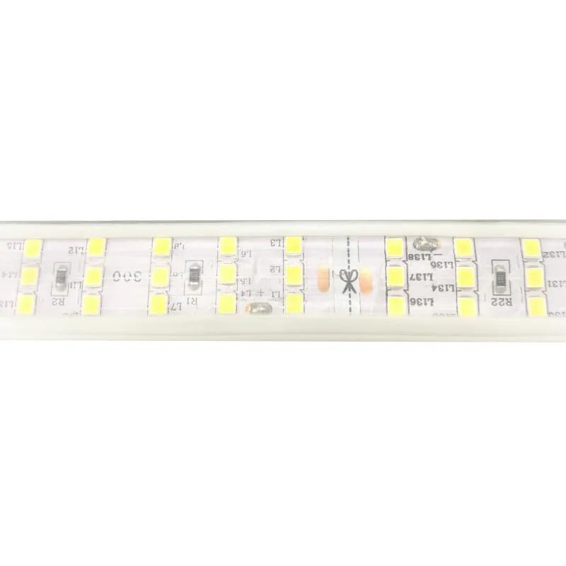 0 5 метр светодиодный осветительные полосы 220 V 2835 276L/м три ряда 50 см 1 м 2 3 и
