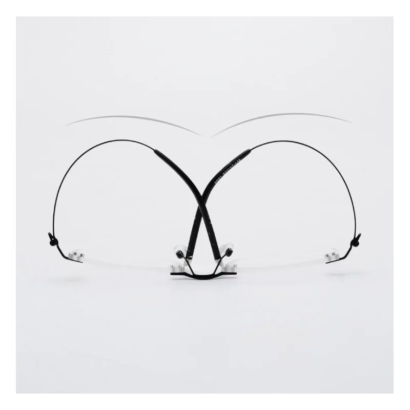 Fashion Titanium Eyeglasses Frame Male Trimming Ultralight Rimless Business Glasses Spectacle Eyewear Accessories | Аксессуары для