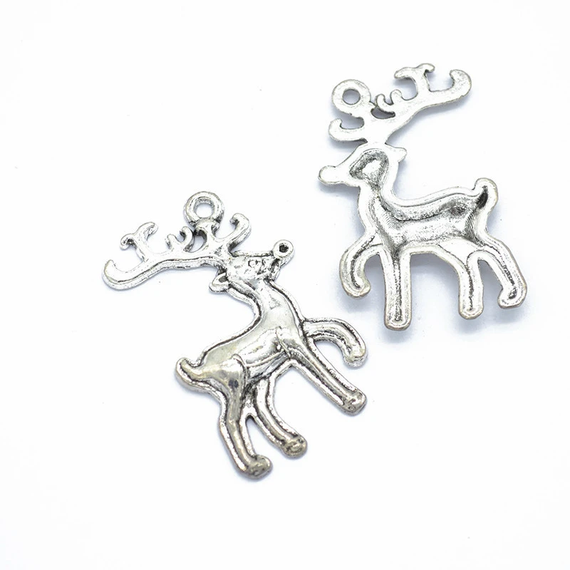 

25pcs Deer Charms DIY Jewelry Making Pendant Fit Bracelets Necklaces Earrings Handmade Crafts