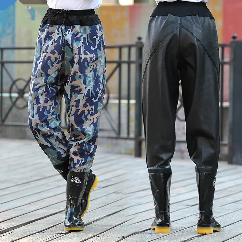 Уличные дышащие брюки до середины икры с эластичным поясом водонепроницаемые
