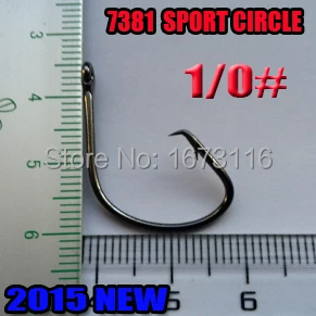 

2015NEW SPORT CIRCLE HOOK size:1/0# barbed hook 5000pcs/lot