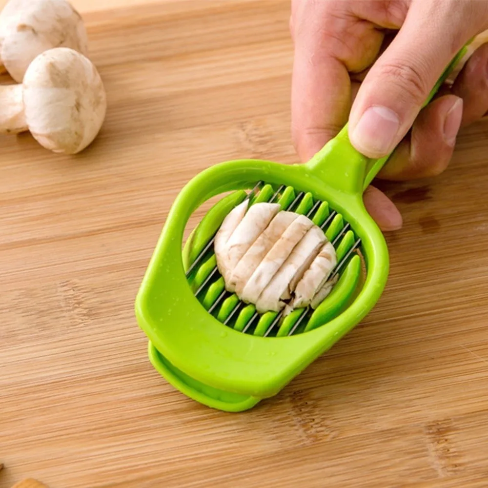 1 шт. ложки с длинной ручкой яйцерезка инструмент Нержавеющая сталь рамка ABS яйцо