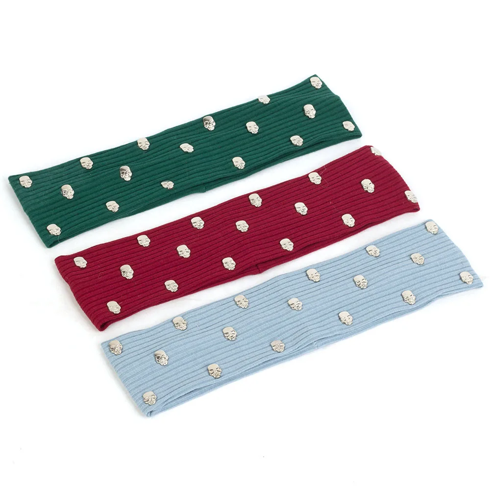 Модные аксессуары для женских волос ребристая эластичная плоская повязка