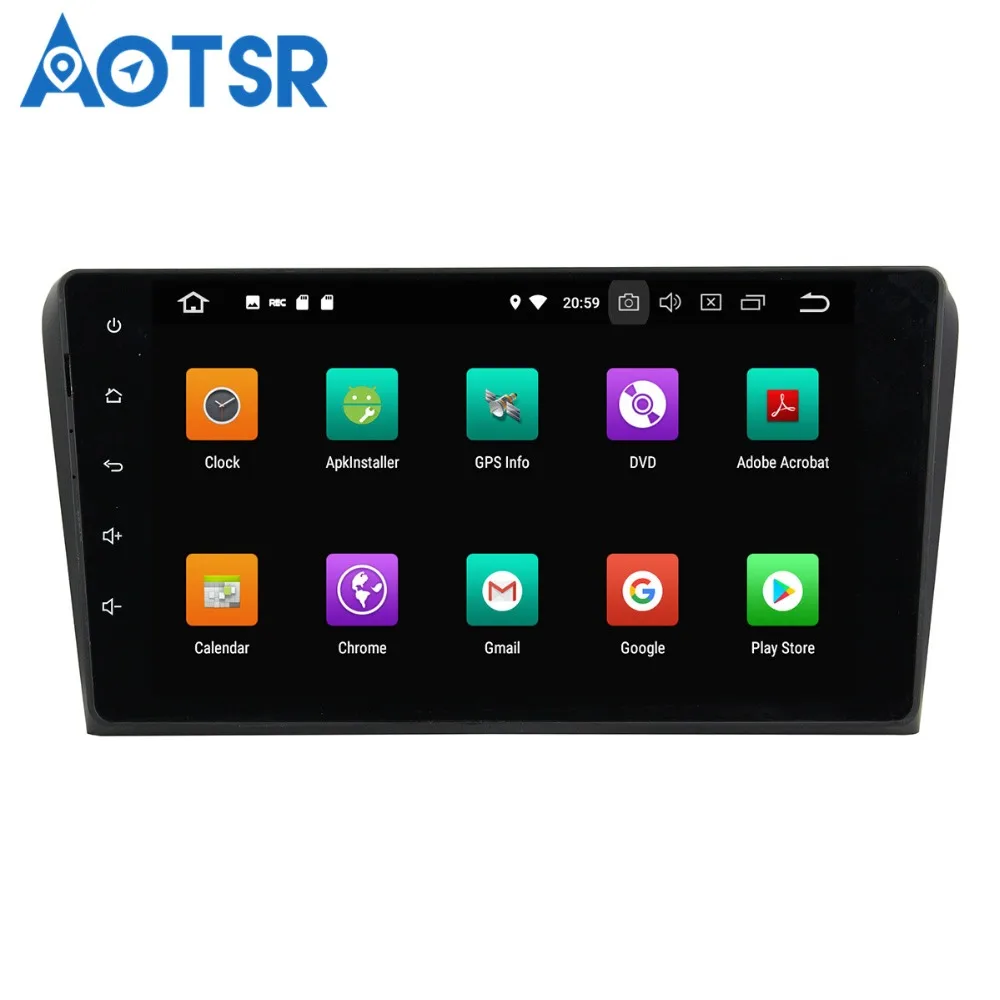 Автомобильный DVD плеер Aotsr Android 8 0 7 1 GPS навигация для Mazda 3 2010 2012 мультимедийный