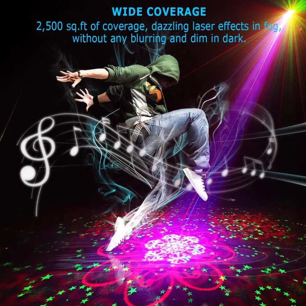 DJ лазерный сценический светильник 128RGB узоры проектор 3 Вт синий светодиодный сценический светильник ing для дискотеки светильник на Рождество вечерние праздники