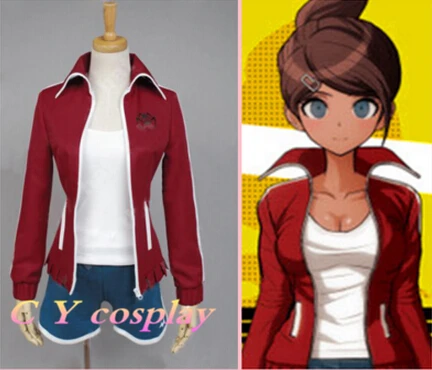 Бесплатная доставка Аниме Danganronpa Aoi Asahina Униформа Хэллоуин Косплей Костюм| |