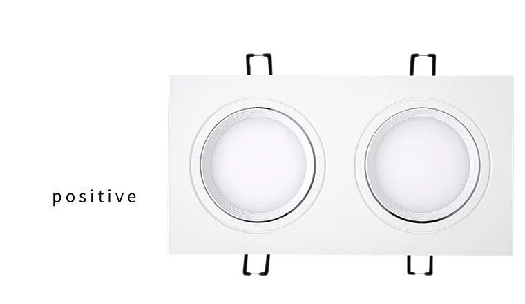 5 шт. энергосберегающий встраиваемый двойной светодиодный светильник с