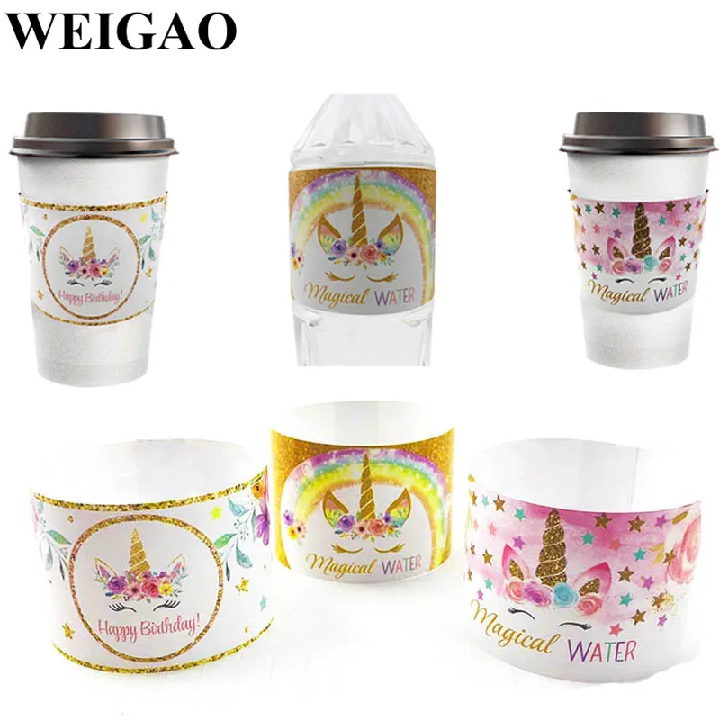 WEIGAO 24 шт. фотообои с единорогом | Дом и сад