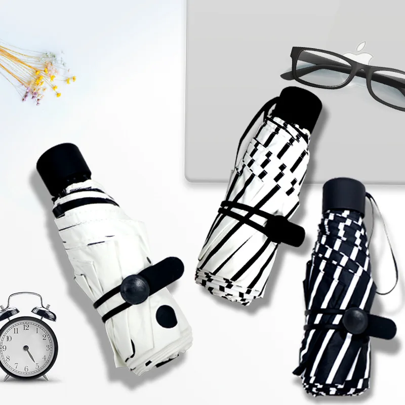 Небольшой свежий пять складной зонт оригинальность Карманный Зонт мини-8 Bone раза