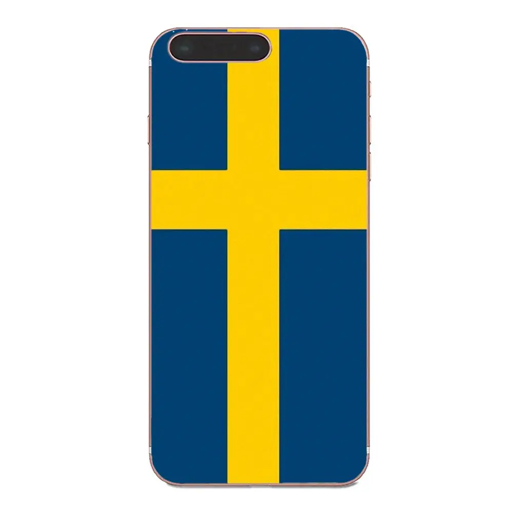 Шведский национальный флаг эмблема мягкое Новое поступление для Sony Xperia Z Z1 Z2 Z3 Z4 Z5