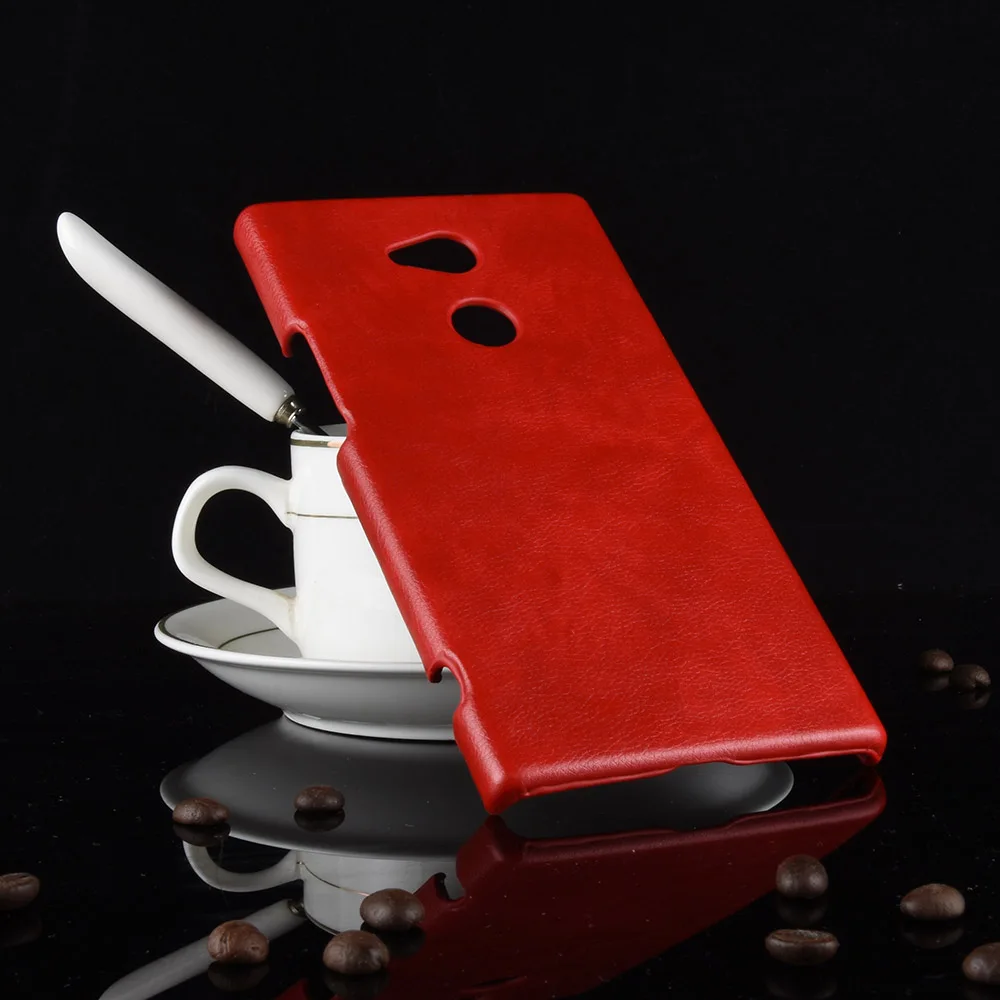For Sony Xperia XA2 Ultra Case Super Classic Slim Leather Texture Hard PC Back Cover Business Shield Retro Protection |