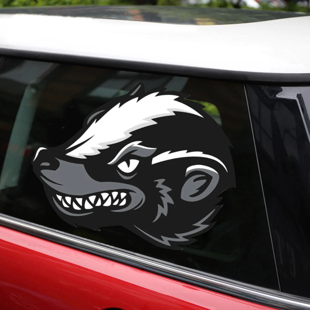 Новая Съемная многоразовая наклейка s Автомобильная головка меда барсука