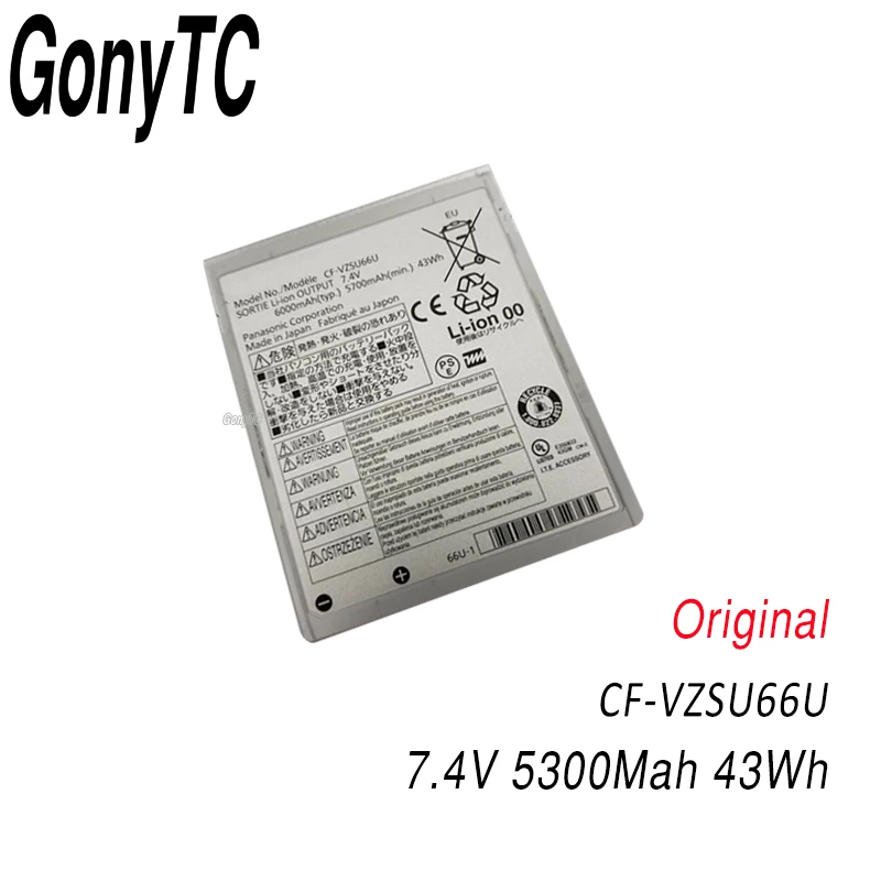 GONYTC CF-VZSU66U ноутбук Батарея для Panasonic Toughbook CF-C1 CF-VZSU66 CF-VZSU66U CF-VZSU66R 7,4 V 5300 мА-ч