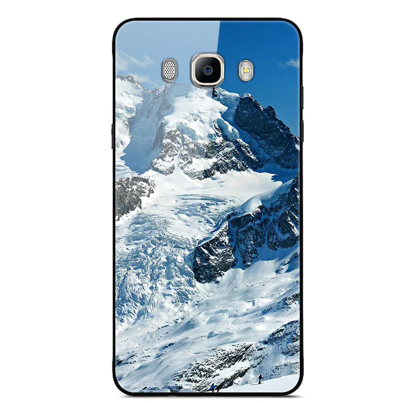 9 J7 2016 J710F Для samsung J7 чехол со стеклянной задней поверхностью жесткий чехол s для samsung Galaxy J7 чехол SM-J710FN J710 J 7 закаленное покрытие j710f - Цвет: 9 J7 2016 J710F