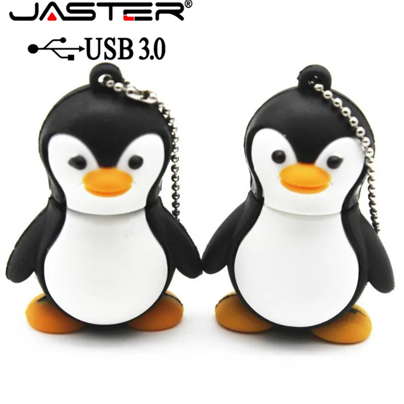 Usb флеш накопитель JASTER 3 0 с очаровательным пингвином флешка мультяшным рисунком 4