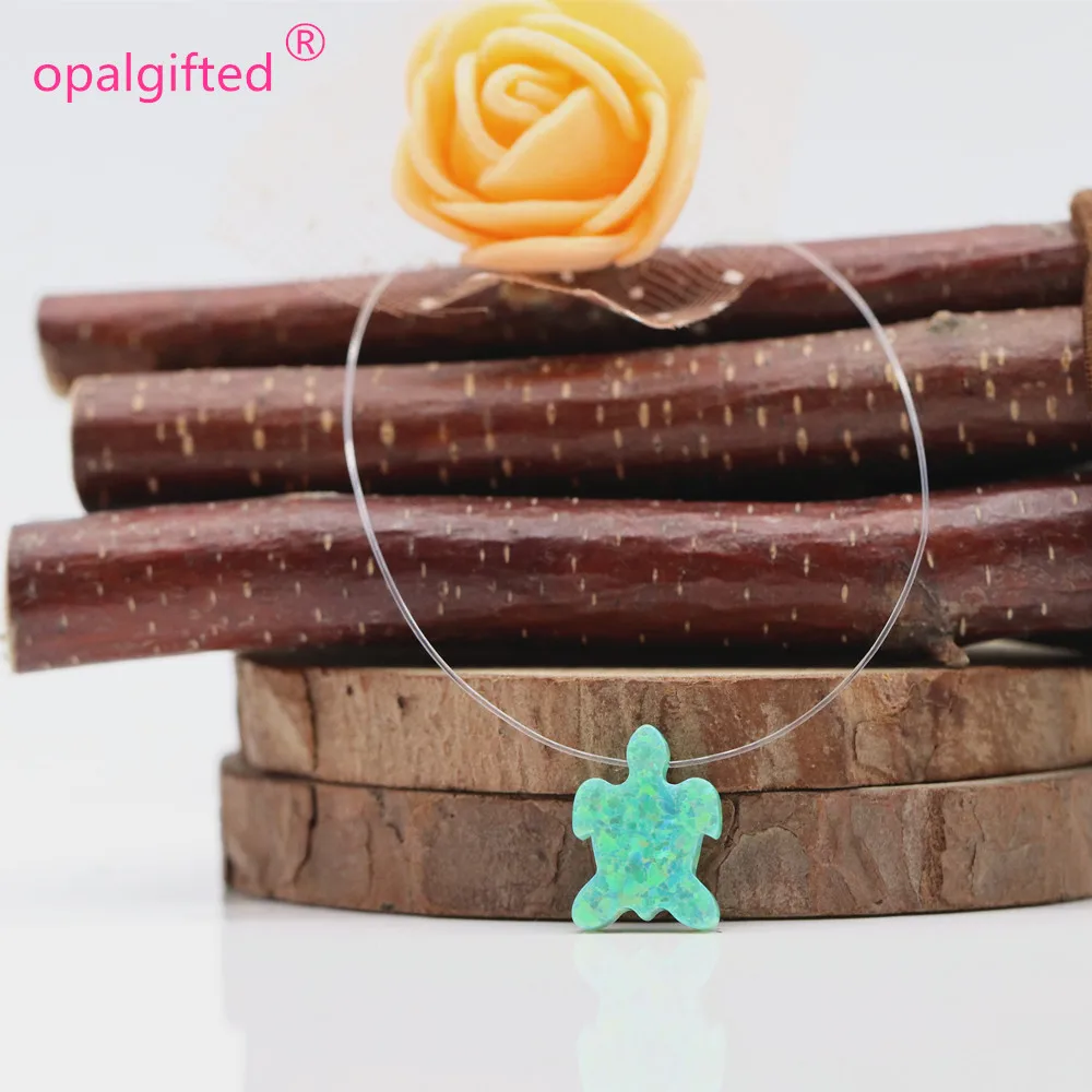 Лидер продаж прозрачная нейлоновая цепочка ожерелье с опалом Хамса прозрачное