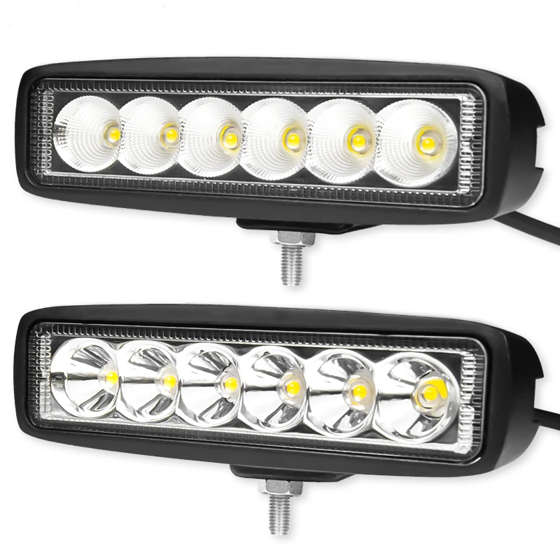 2 шт. точечный луч 12v 24v 4'ƌ'' 18W Светодиодный рабочий светильник светодиодный