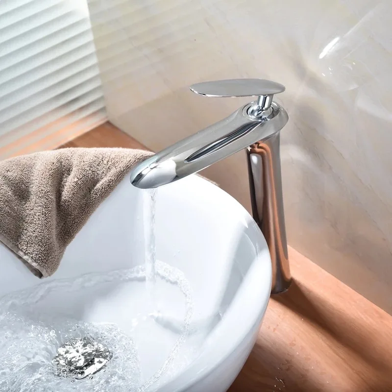 Современный Смеситель для ванной комнаты белая краска запеченная хромированная