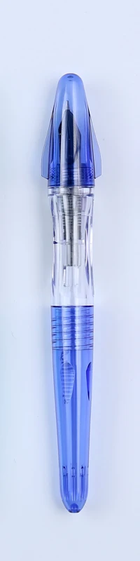 Pilot Pluminix перьевая ручка прозрачный плоский наконечник очень маленький Курсив жирный перо каллиграфия арабский японский каваи канцелярские принадлежности - Цвет: Синий