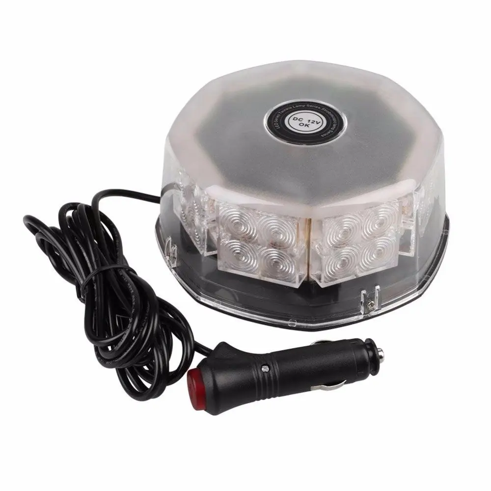 32 LED Light 32 светодиодный, янтарный, красный, синий, на крыше автомобиля, аварийный мигающий светильник s, полицейПредупреждение, стробоскоп, лампа 12 В, безопасный сигнальный светильник, маяк - Цвет: 32 LED Light