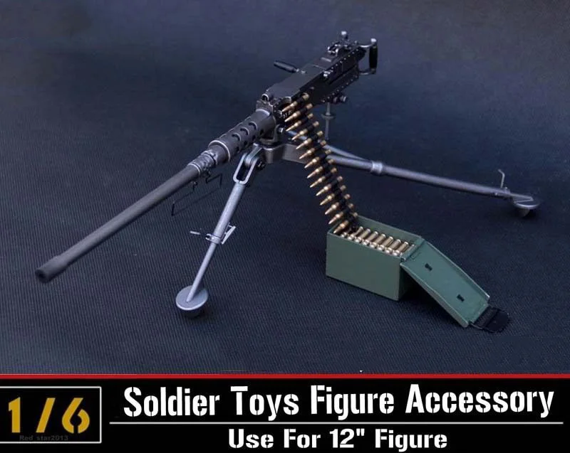 Масштаб 1/6 модель US Army Browning M2 пулемет кал.. 50 M2HB гибкие игрушки для оружия