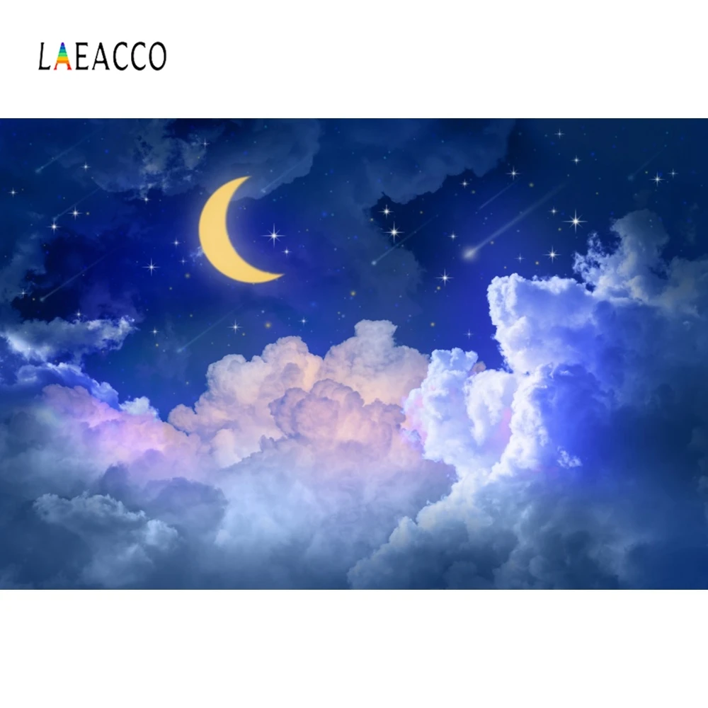 Laeacco фонарь полумесяц постящий мусульманский фон для фотосъемки настраиваемый