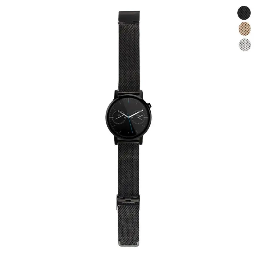 HL Женские миланские часы из нержавеющей стали ремешок для Motorola Moto 360 2nd 42 мм oct19|moto