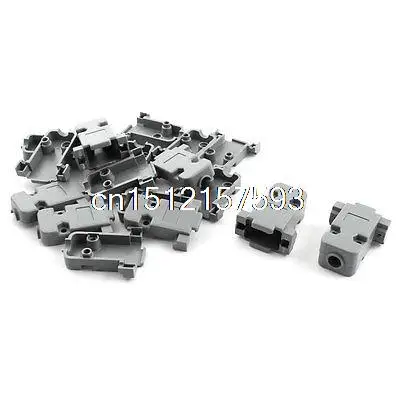 

10Pcs DB9 9 Pin Straight Female D-SUB Connector Cover Hood Cap