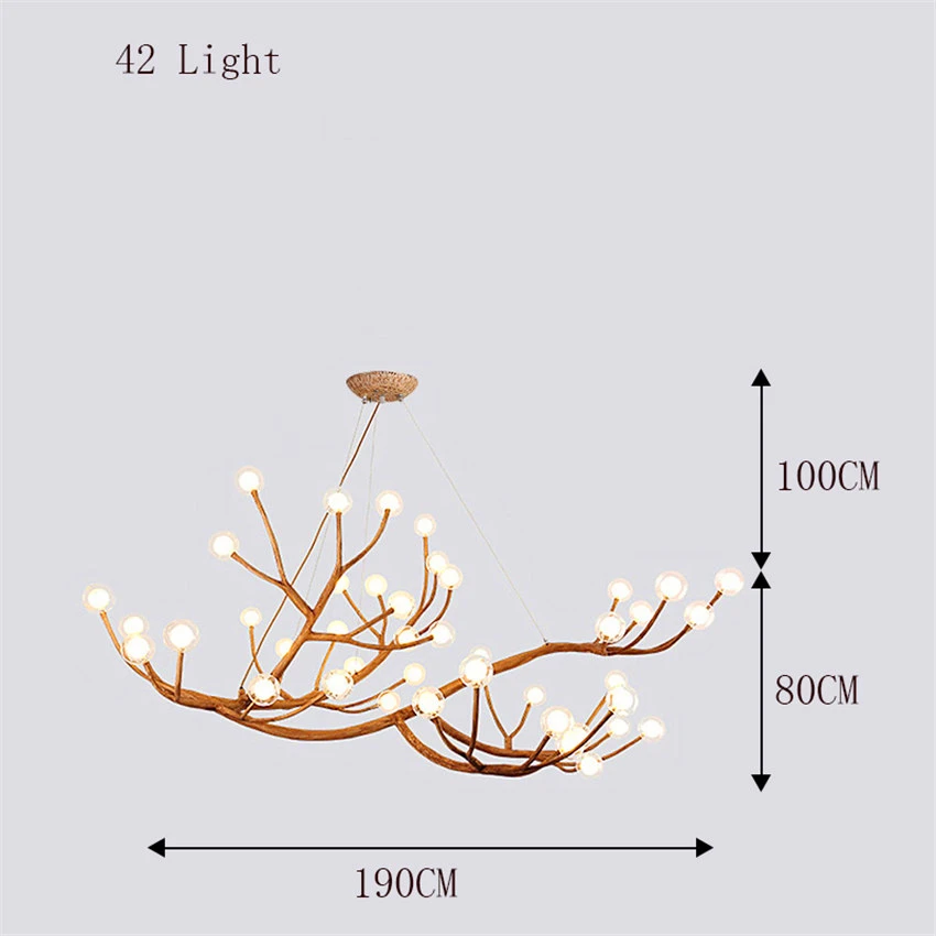 Tree branch chandelier Lighting Bar Restaurant Kitchen Dining room retro chandelier Industrial Loft Vintage Chandelier Lighting