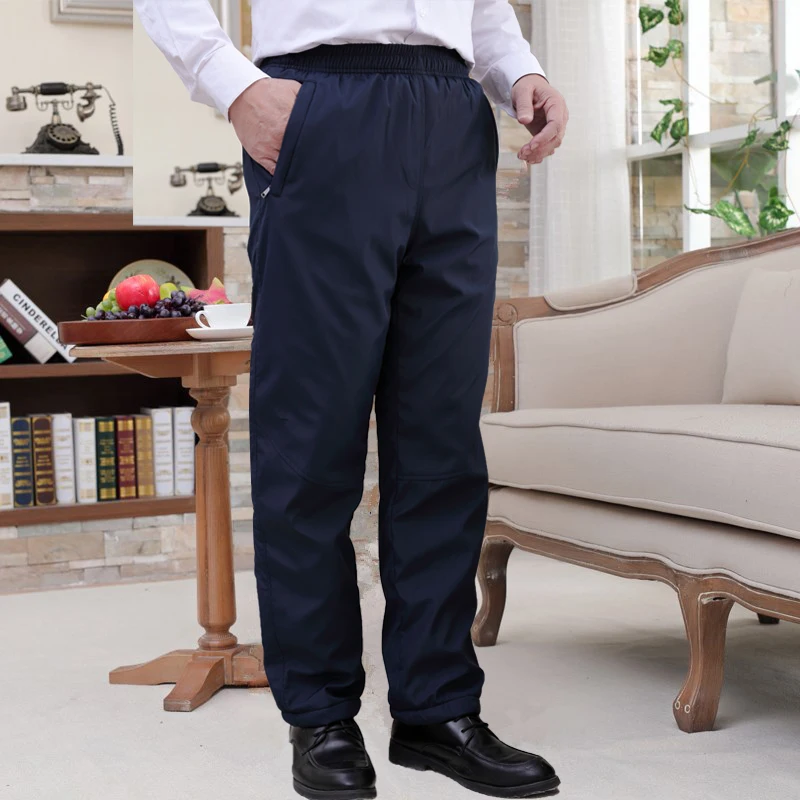 Новые зимние двухслойные плотные мужские брюки-карго Теплые Мешковатые