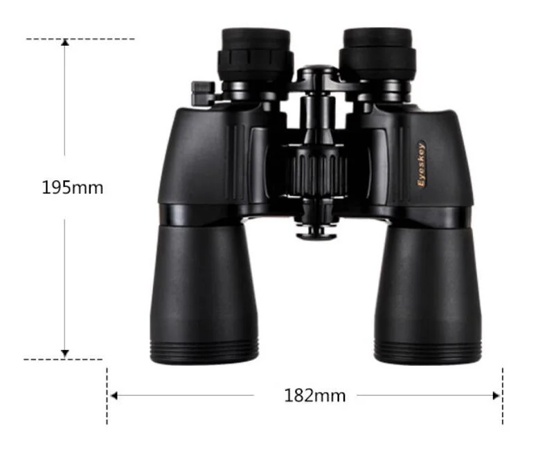 Бинокль высокой мощности Eyeskey 10 22x50 бинокль Bak4 Porro Prism с чехлом и ремешком новый