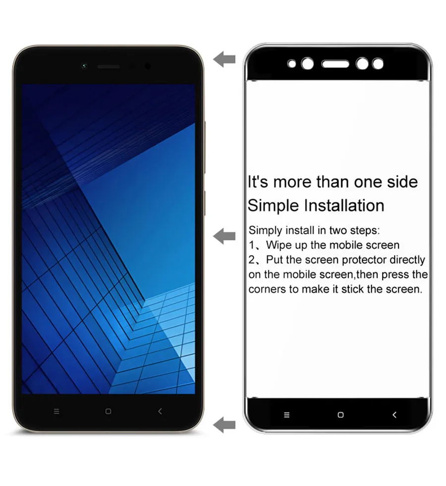 Бренд IMAK полное покрытие закаленное стекло для Xiaomi Redmi Примечание 5A стекло 5," Премиум полный экран протектор Защитная пленка безопасный Чехол