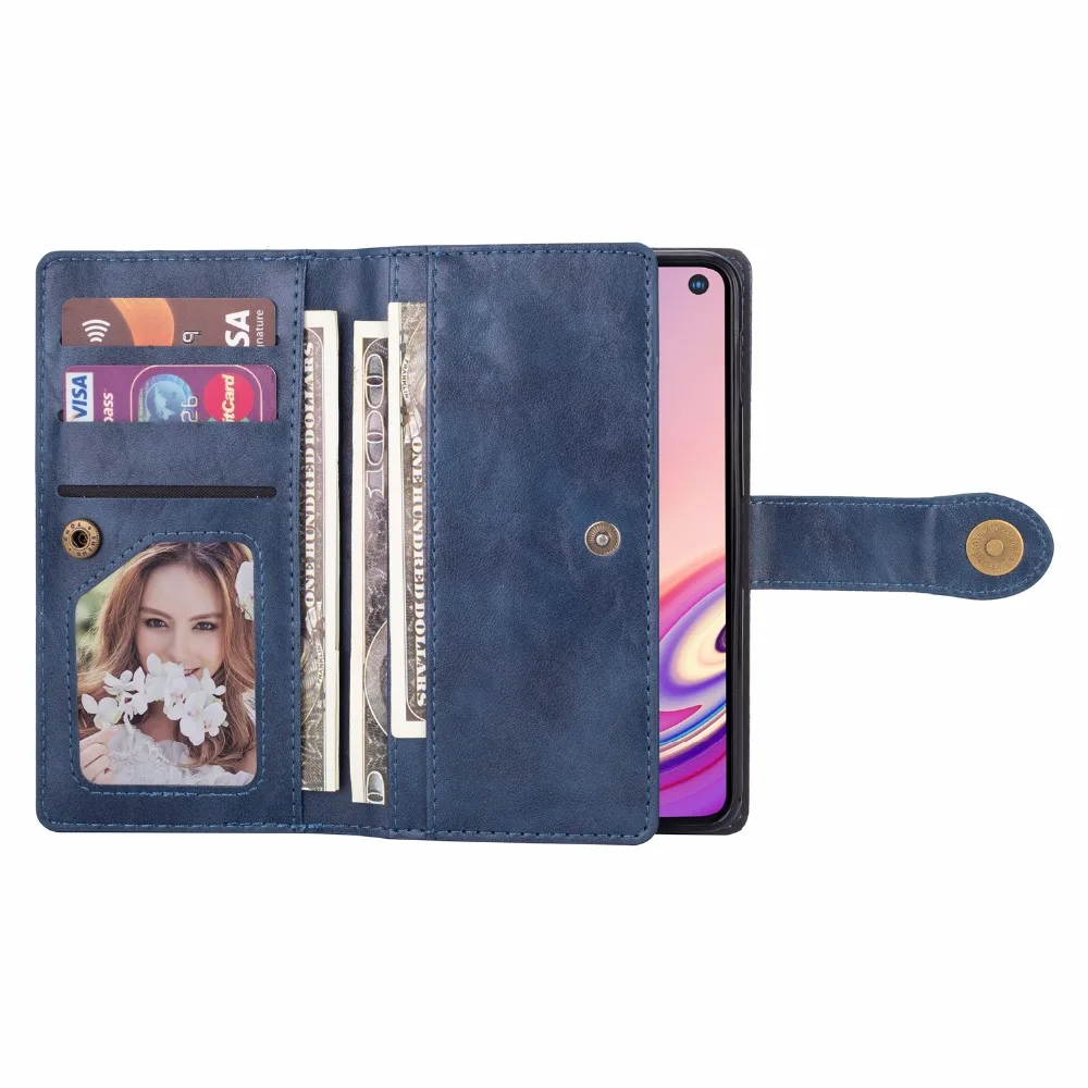 50 шт./лот ретро многофункциональный кожаный чехол высокого качества для samsung galaxy