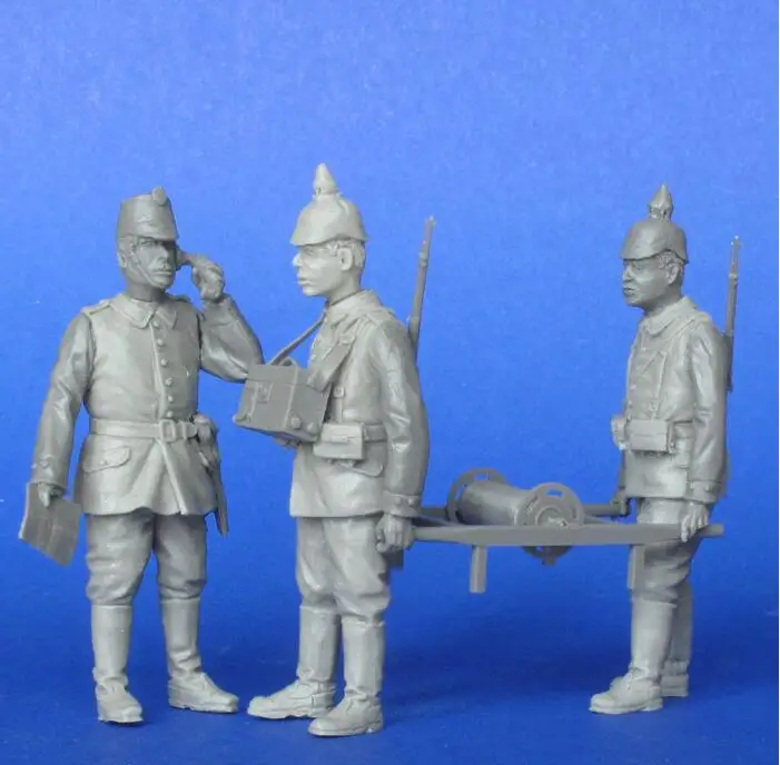 Неокрашенная группа связи с рисунком из смолы в масштабе 1/35|Наборы для сборки