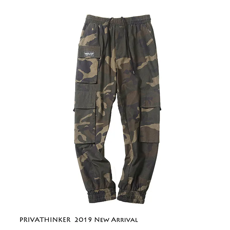 Privathinker камуфляжные брюки карго мужские 2020 уличная одежда спортивные штаны в