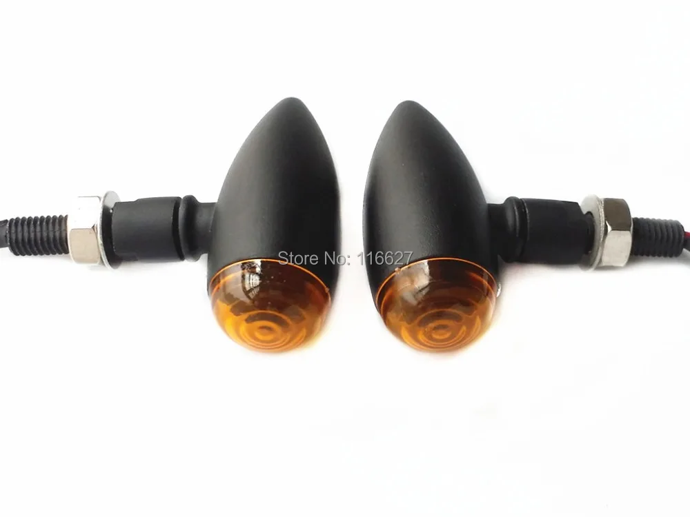 Мини сигнал поворота с черной Пулей для Honda Shadow Cafe Racer CB 340 450|light chestnut brown hair color|mini led